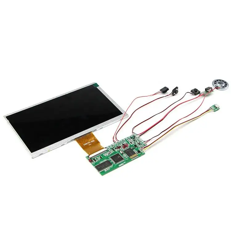 7 10 Inch music greeting card bulk digital lcd screen video player brochure card lcd module components