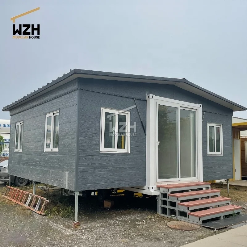 Easy Install Mobile Tiny Home Modular House With Bathroom Prefab Beach House With Electrical Systems