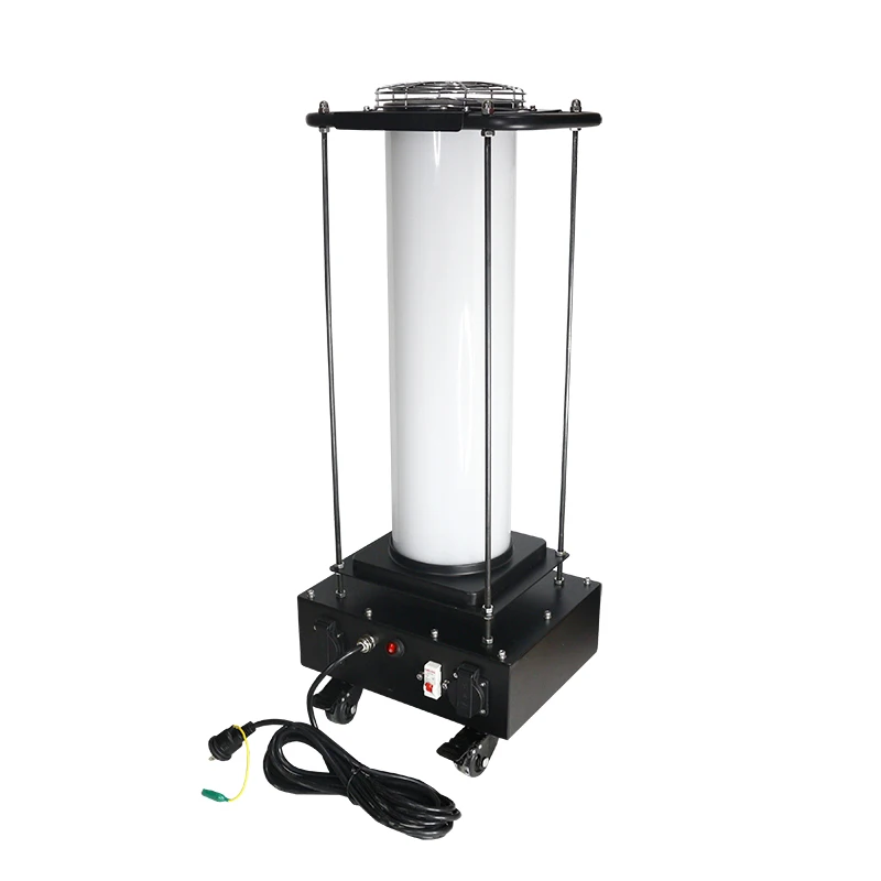 
200W 300W 400W 360 degree LED construction site light with universal wheel milk cover AC powered high lumen 