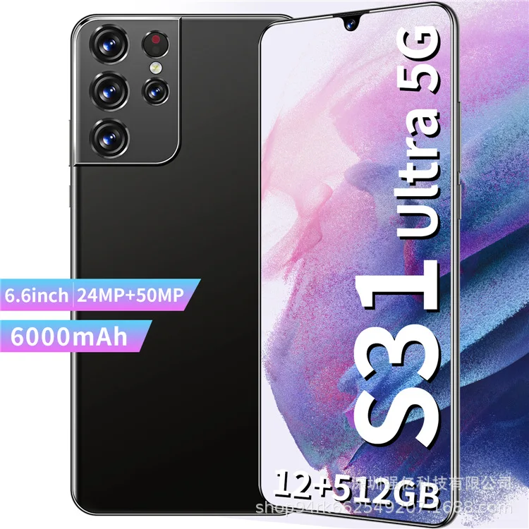 
Global version original S21 Ultra 12GB+512GB Android smartphone With stylus Support 4G 5G network Super endurance mobile phone 