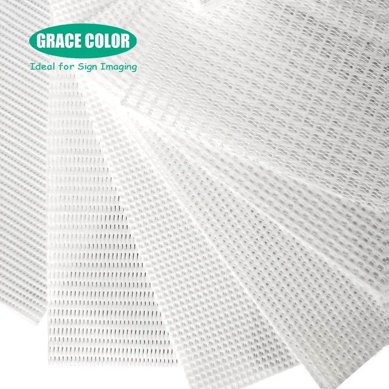 370gsm 1000*1000D/12*12 large format UV printing PVC coated Mesh