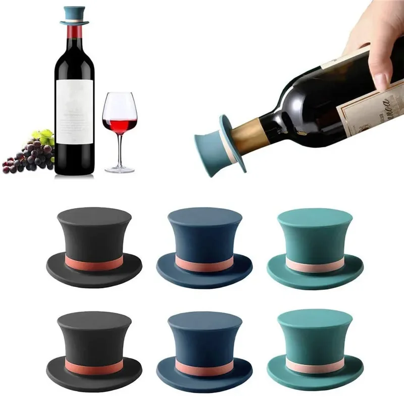Cork Sparkling Leak-Proof Silicone Wine Bottle Beer Cap Personalized Customized Wedding Favors Zinc Alloy Stopper Shooting