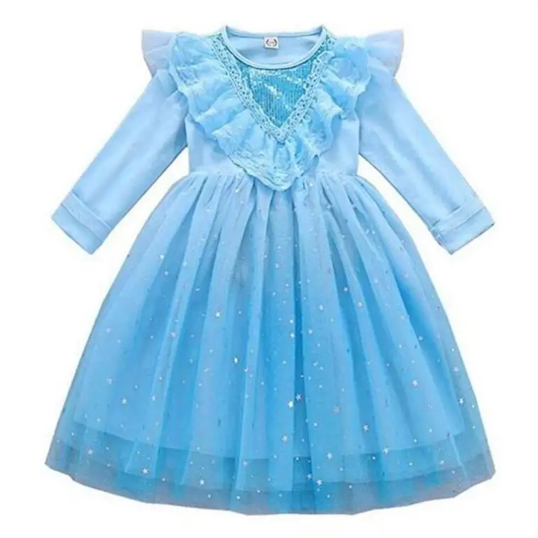 Simple Custom 4 Years Old Prences 6Year Girl Baby Dress Tween Girls Dresses