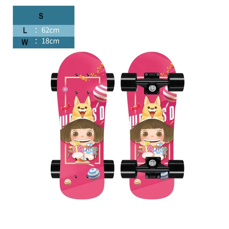 new arrival Pet Skateboard For Dog Cute Pattern With Dog Durable Wood Printed Dog Skateboards