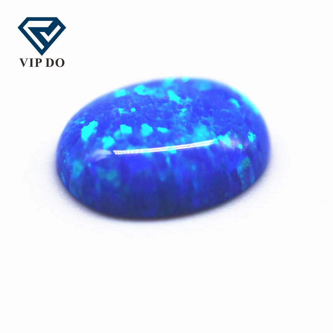 3*5-8*10mm multicolored synthetic opal oval cabochon opal OP#05 blue fire opal loose gemstones oval flat back cabochon cut gems