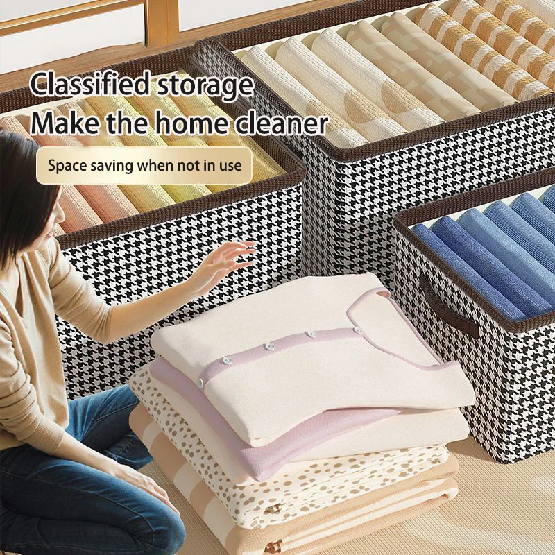 Hot Sale Large Capacity Clothes Organizer Non-woven Fabric Wardrobe Drawer Foldable Organizer Clothes Pants Jeans Storage Box