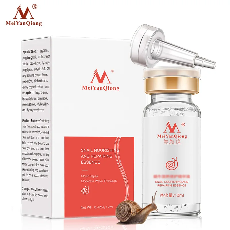 High quality snail 100% hyaluronic acid care solution, whitening pores, anti-acne beauty solution