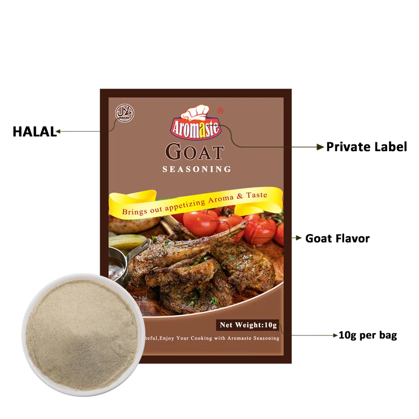 10g per bag Mixed Seasoning Powder Goat Flavor for Soup and Barbecue