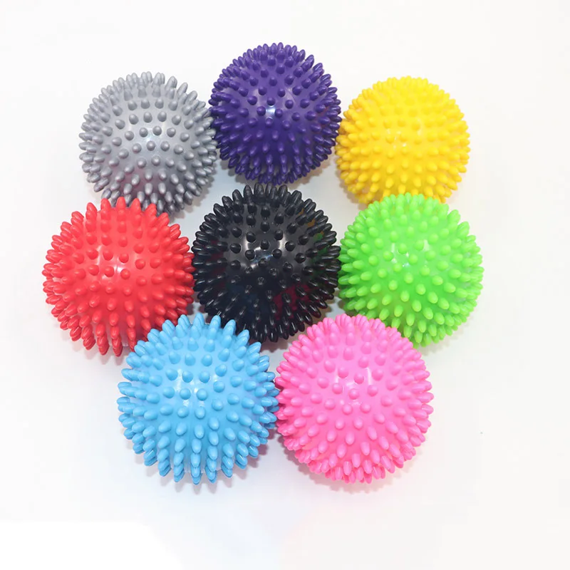 7.5cm 9cm PVC Foot Massage Ball Fascia Ball Peanut Spiky Massage Ball For Muscle Pain Relief