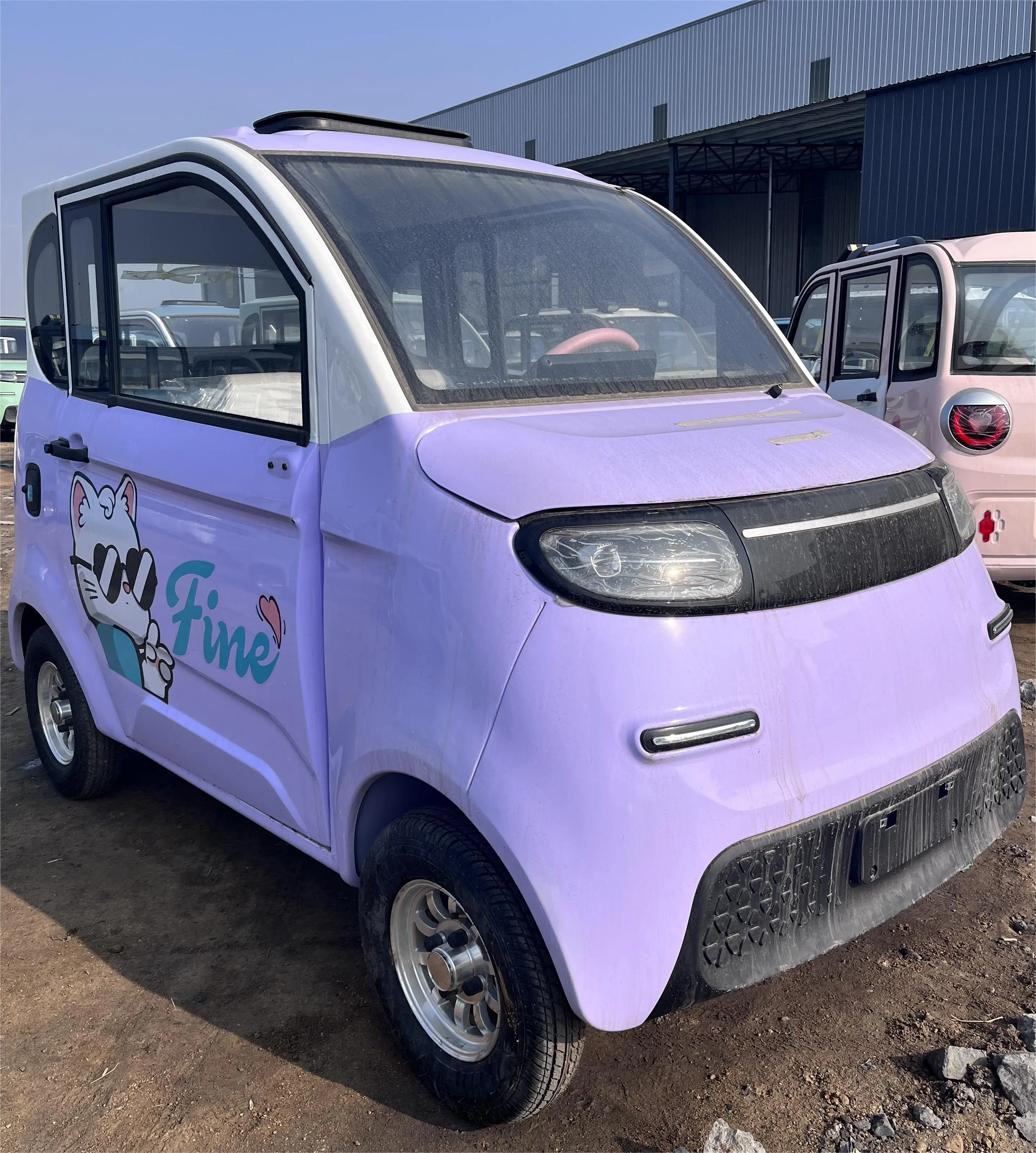 Cheap Price AC Motor Low Speed Electric Car With Rear Drive