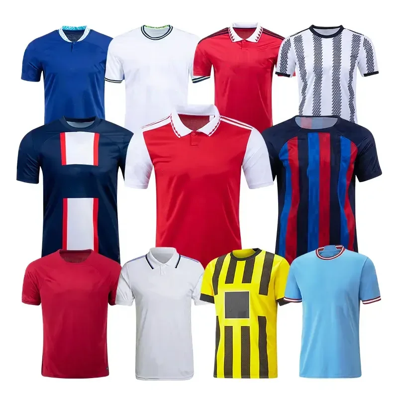 Custom OEM Soccer Wear Design Club Team Name Football Set Football Shirts Thailand Football jersey Sublimated Soccer Jerseys