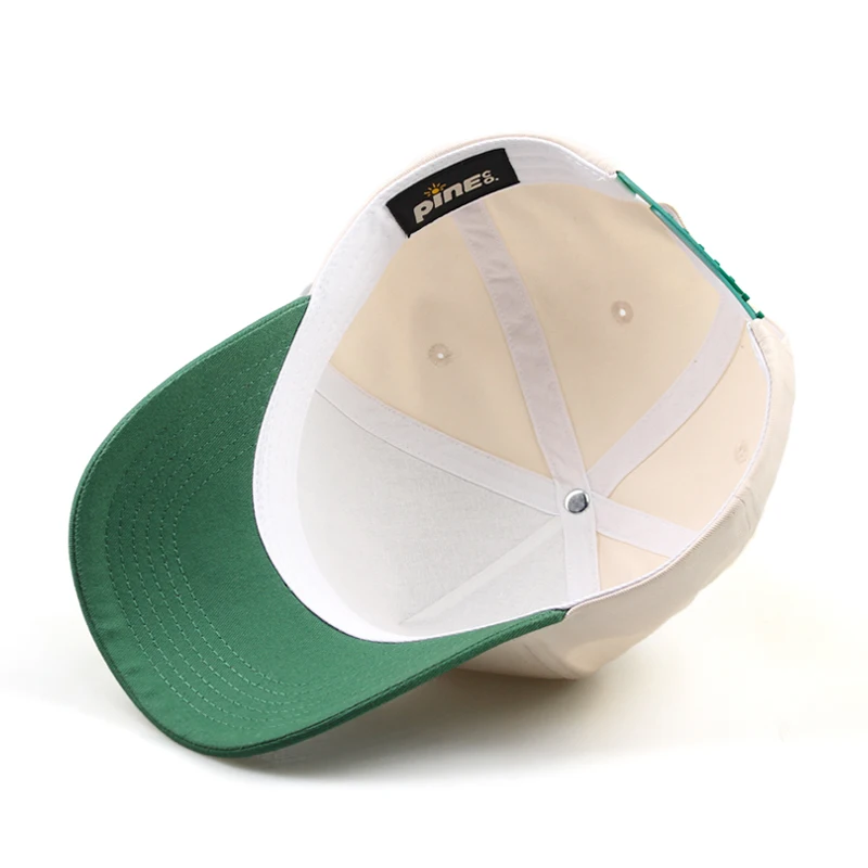 Two Tone 5 Panel Hat Wholesale Custom Pic Patch Two Tone Hat A-frame Caps 5 Panel Unstructured Cap Two Tone