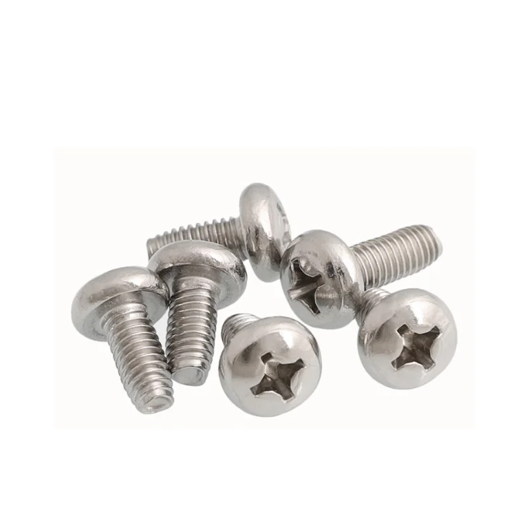 DIN7500 Round Head M5 Thread Forming Screws for Sheet Metal Cross recessed round head triangle lock self-tapping screws