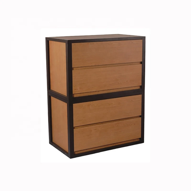Large Lateral Mobile 4 drawer wooden school office filing cabinets