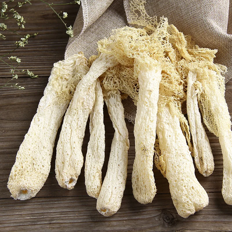 Factory Direct Wholesale Dried Dictyophora Plant Dictyophora eggs Dried Mushroom Customized Dried Bamboo fungus