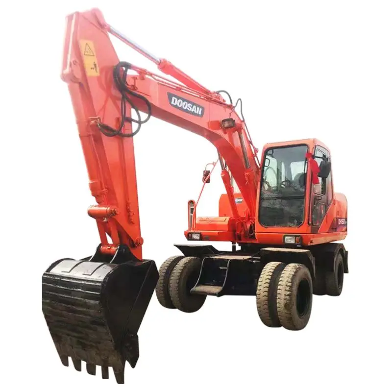 Second hand China official wholesale Doosan wheel excavator 15 ton DH150W-7 from Korea