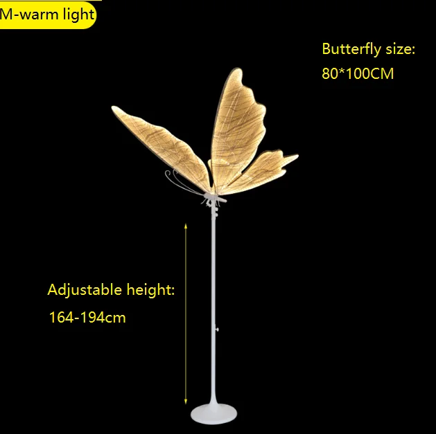 New wedding road trigger light butterfly props stage decoration background layout S-shaped road lead window display ornaments