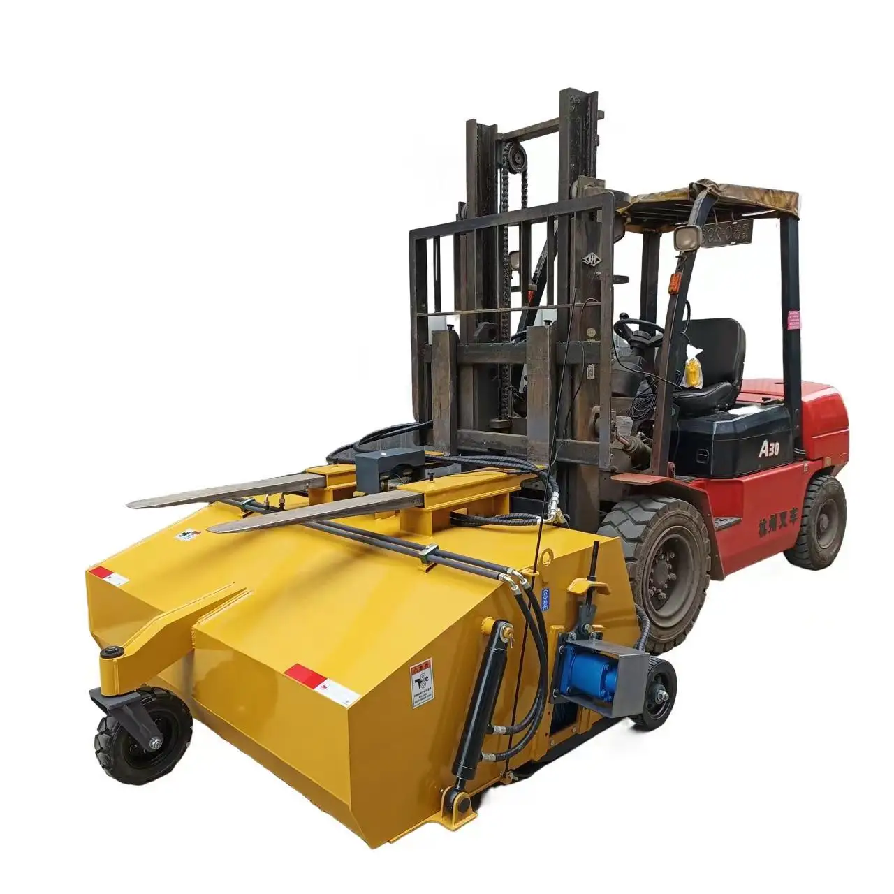 Forklift Road Sweeper Attachment Road Sweeper