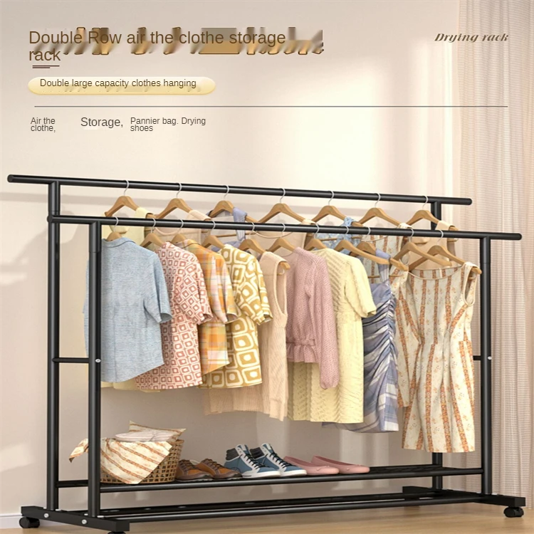 Indoor And Outdoor Drying Clothes Metal Racks Hanger With Pulley