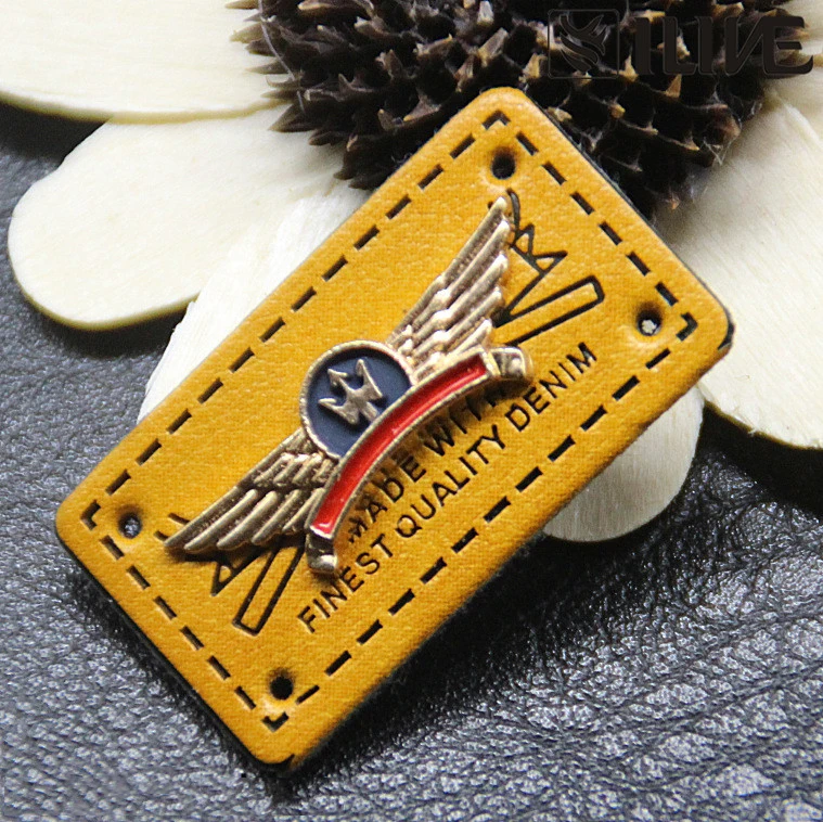 Luggage and Garment Accessories High-end Customization Supplier for Jeans and Bags Embossing/Metal Leather Labels