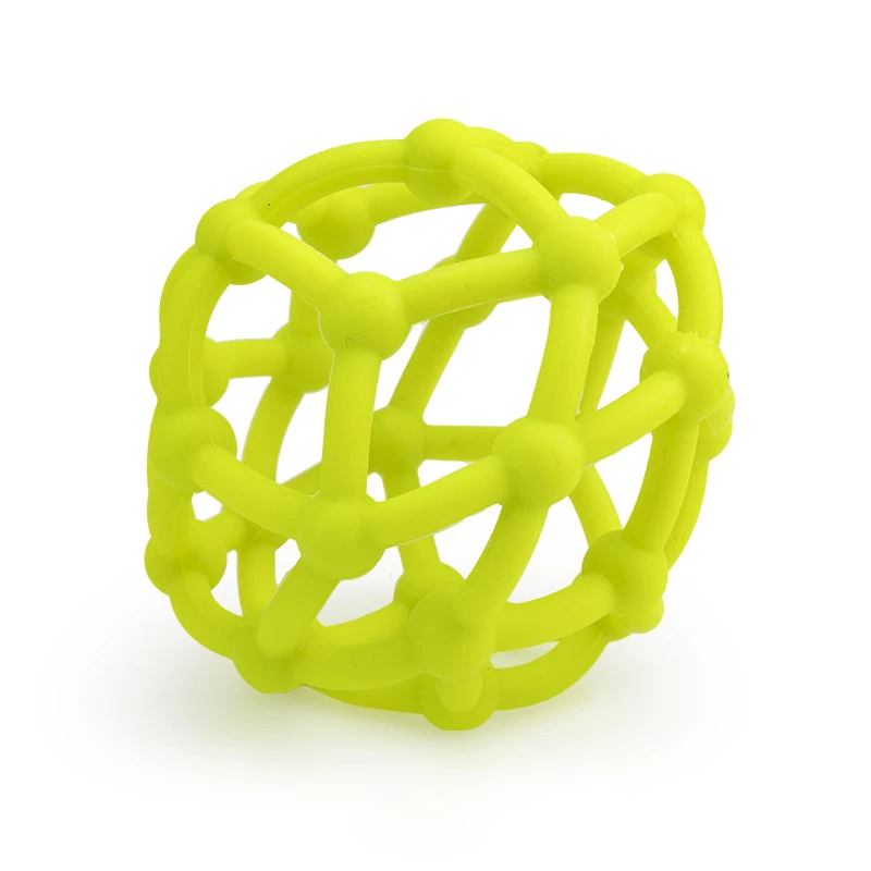 Direct Factory Sale Educational Silicone Chew Ring Toy for Teething Soft Sensory Rattles Toy for Kids