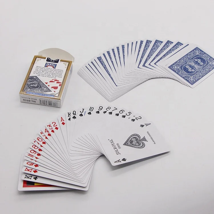 Custom Logo Printing Board Game Classical German Black Core Luxury Poker Card Recyclable Eco-friendly 54 Paper Playing Card