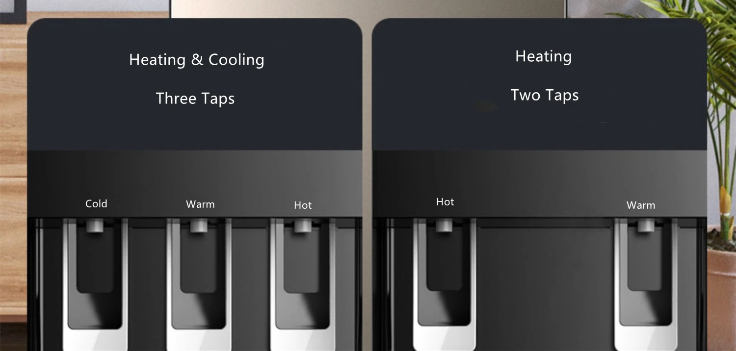 Two color two three faucet bottom load 3 taps water cooler water dispenser standing vertical water dispenser