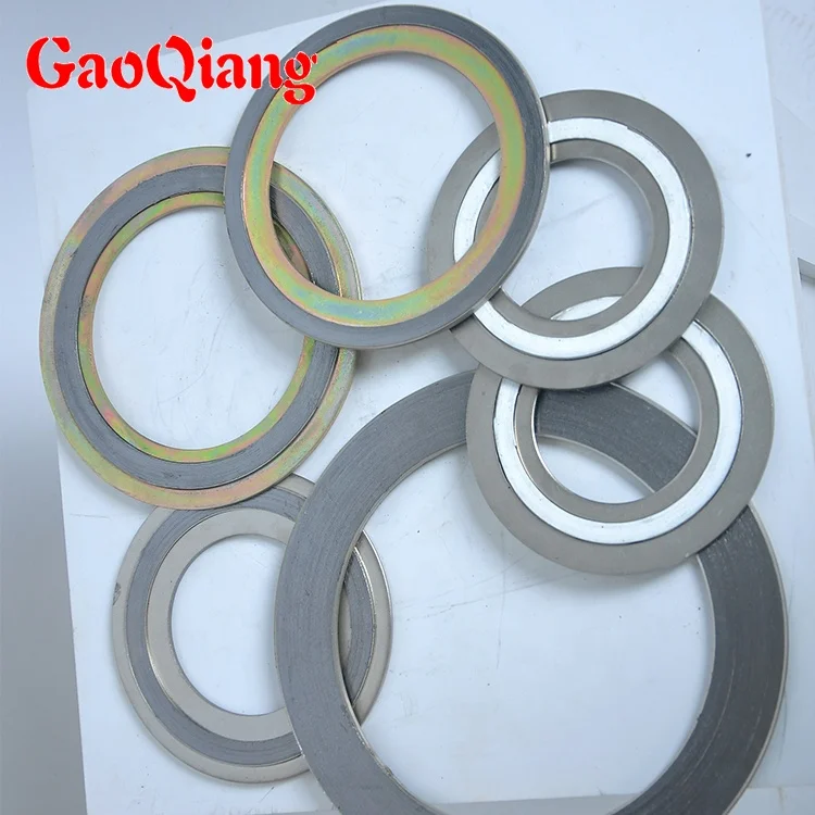 Cheap Price Graphite Spiral Wound Gasket With Inner Ring And Outer Customized Ss316 Spiral Wound Gasket