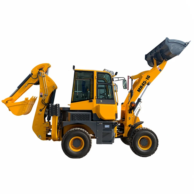 Mini Backhoe Chinese Manufacturer Small Compact 4WD Backhoe Loader