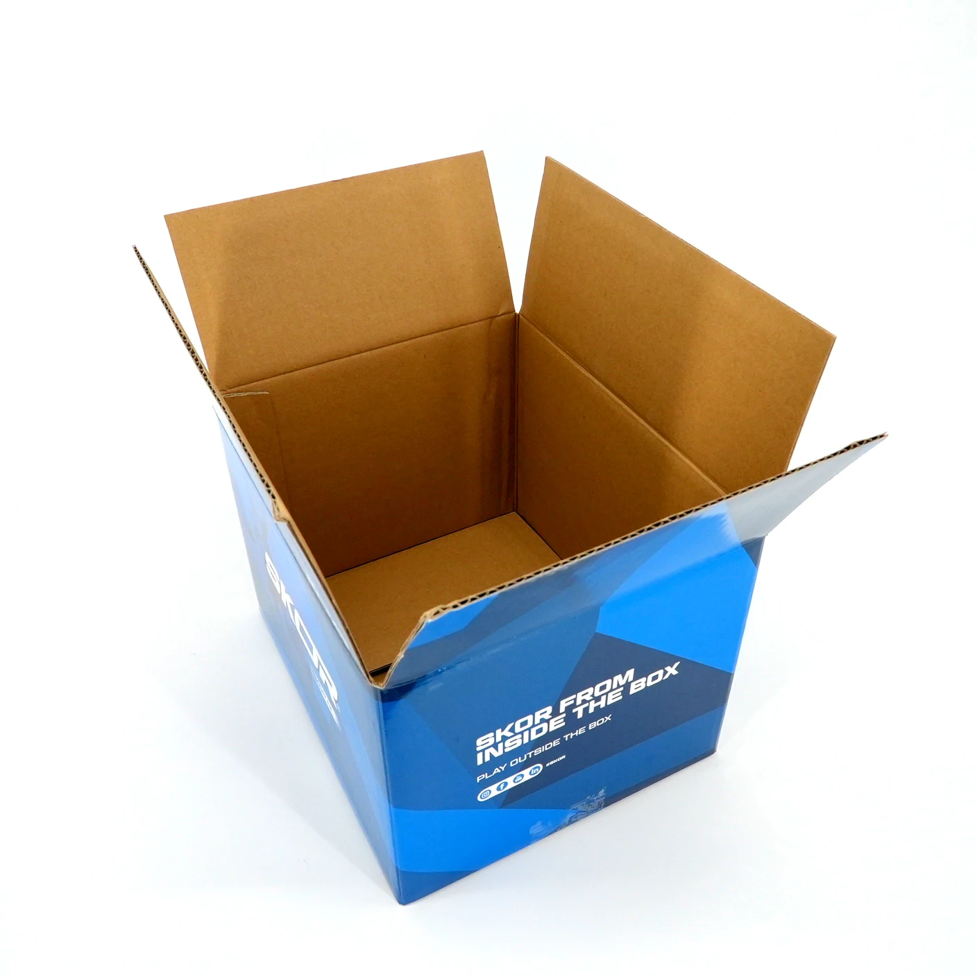 Corrugated Logo Packaging Rigid Cardboard Carton Boxes Electronic Shipping Box