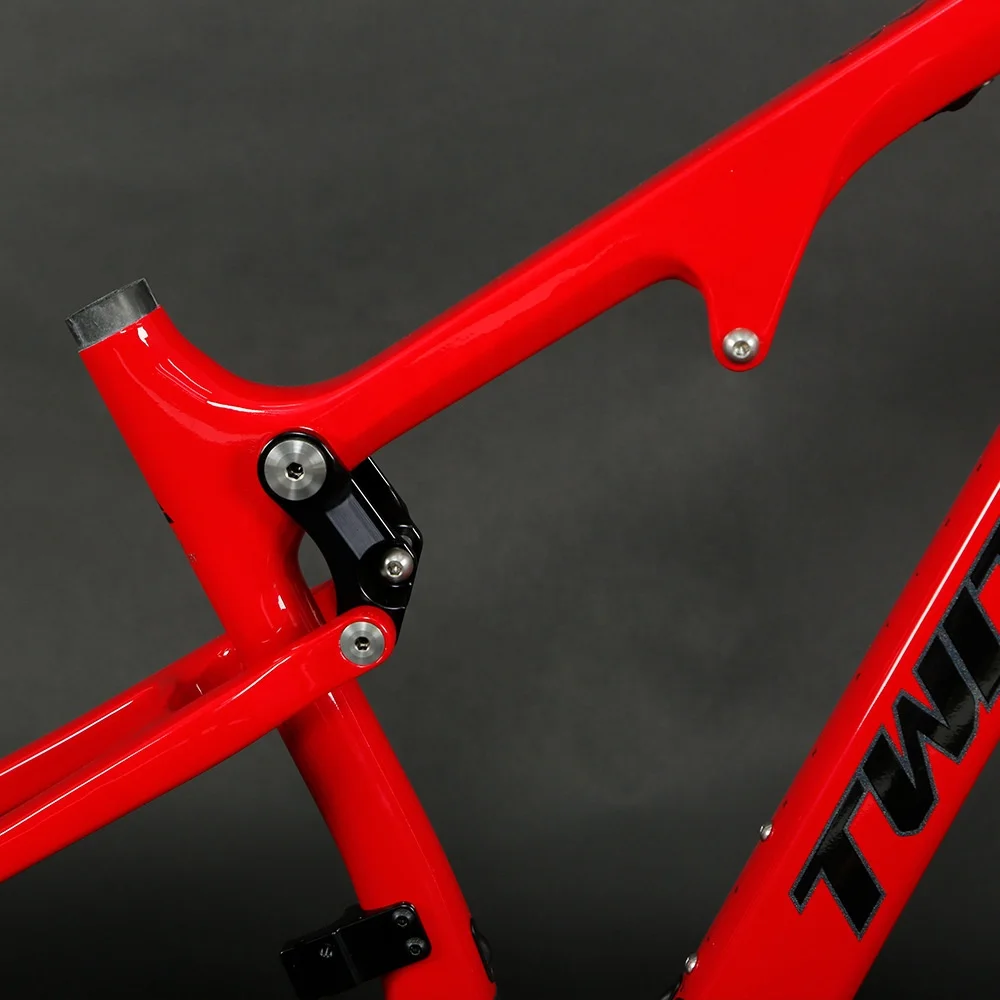 OEM TWITTER OVERLORD XC 27.5 29 Full Suspension Carbon Mountain Bike Frame Disc Brake Bicycle Frame MTB Bike Frame