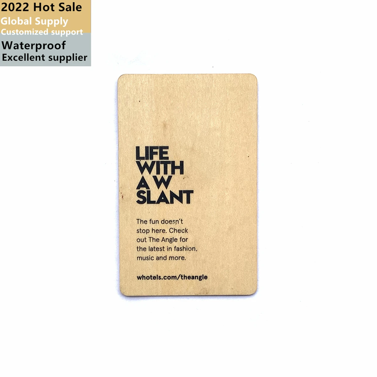 Rfid M1 Card Bamboo Wooden Key Double Sided Card 13.56 Mhz F08 Chip Eco Friendly Bamboo Wooden Rfid Wood Hotel Key Card