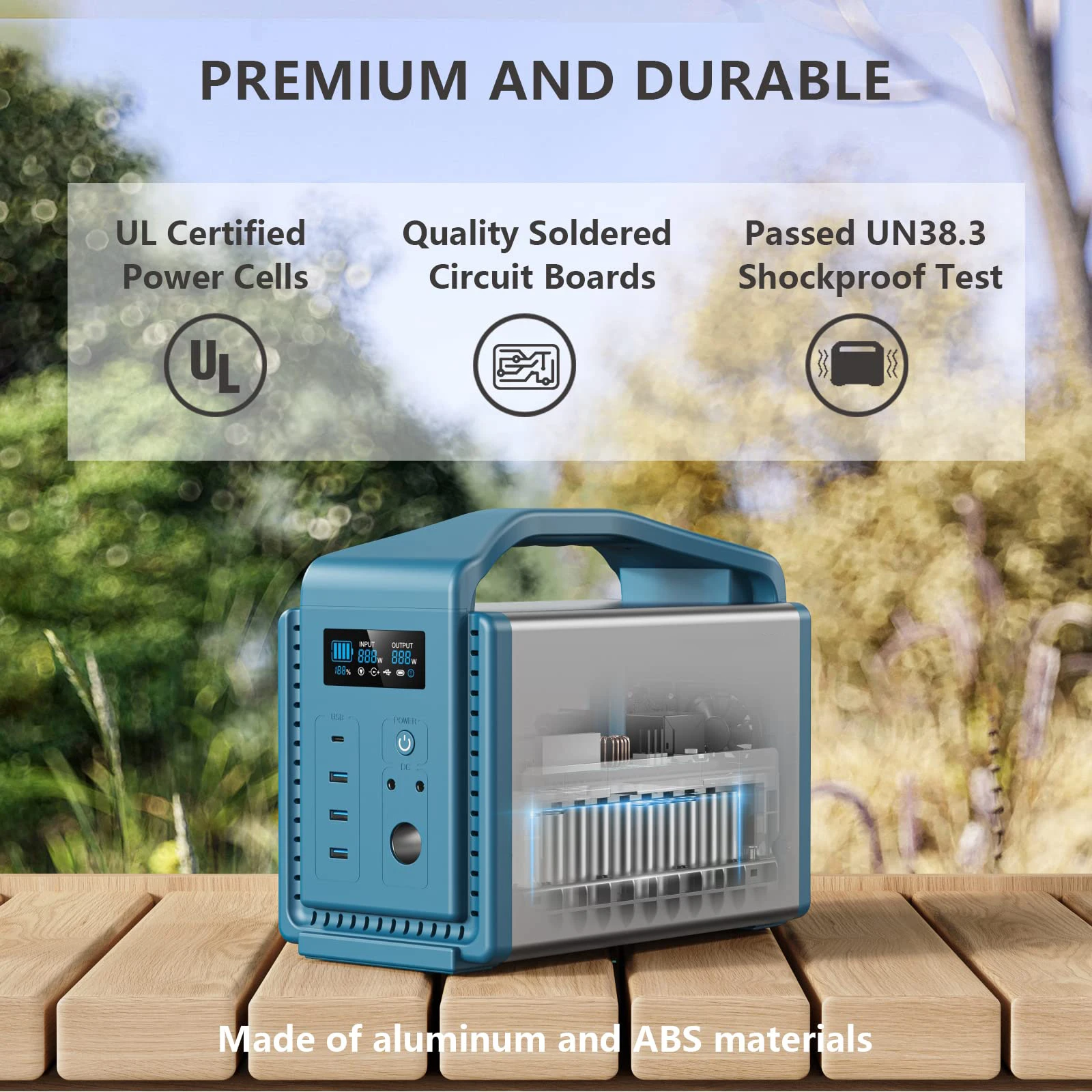 Free Shipping  Home Outdoor Camping Battery Lithium Ion Rechargeable Fast Solar Car Charging Portable Power Station 500w