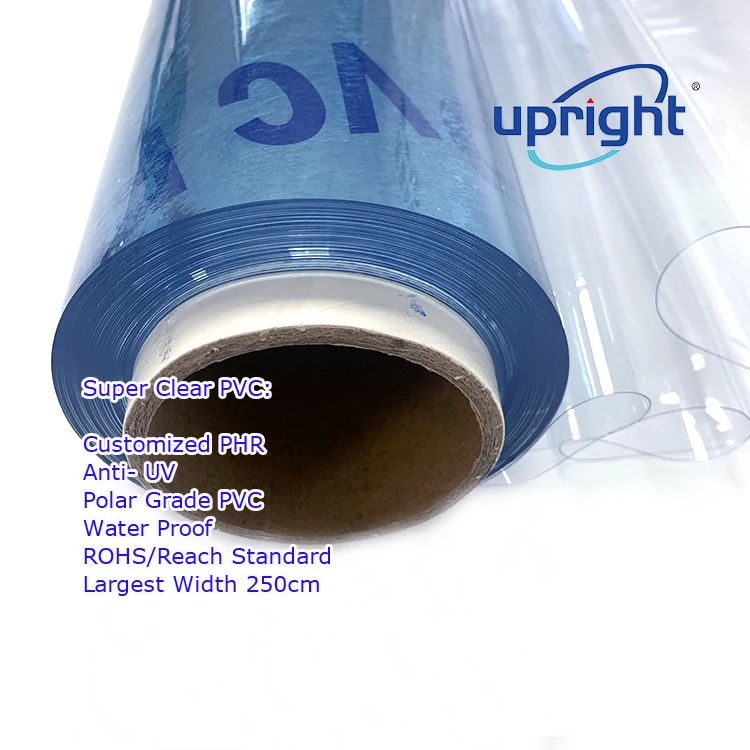 factory price custom flexible high gloss clear crystal soft plastic pvc film rolls glossy glass flex pvc sheet