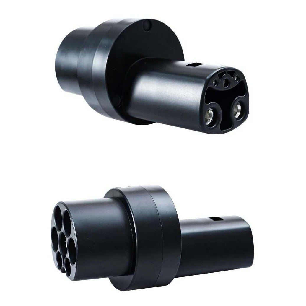 Competitive Prices Fireproof 200A  Connector Adapter For Ev Charger Type 2 To Us Tesla Electric Car Charging Ac Only