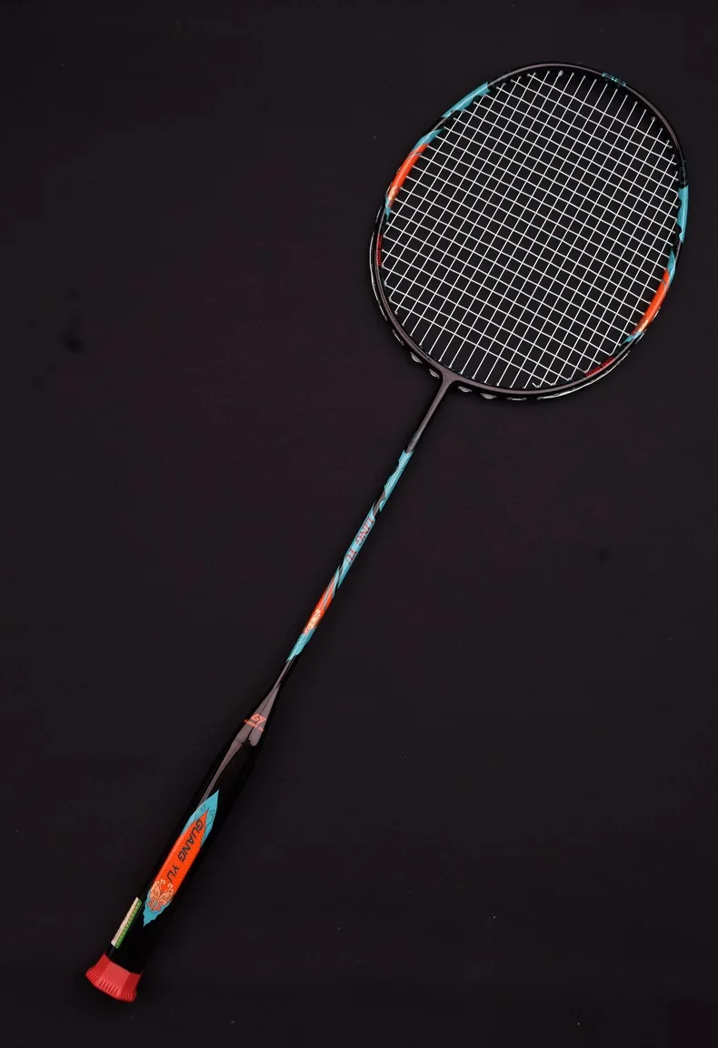 Wholesale 4U Weight High Tension Badminton Racket Durable Carbon Fiber Badminton Racket With High Quality Hand Glue for Sports