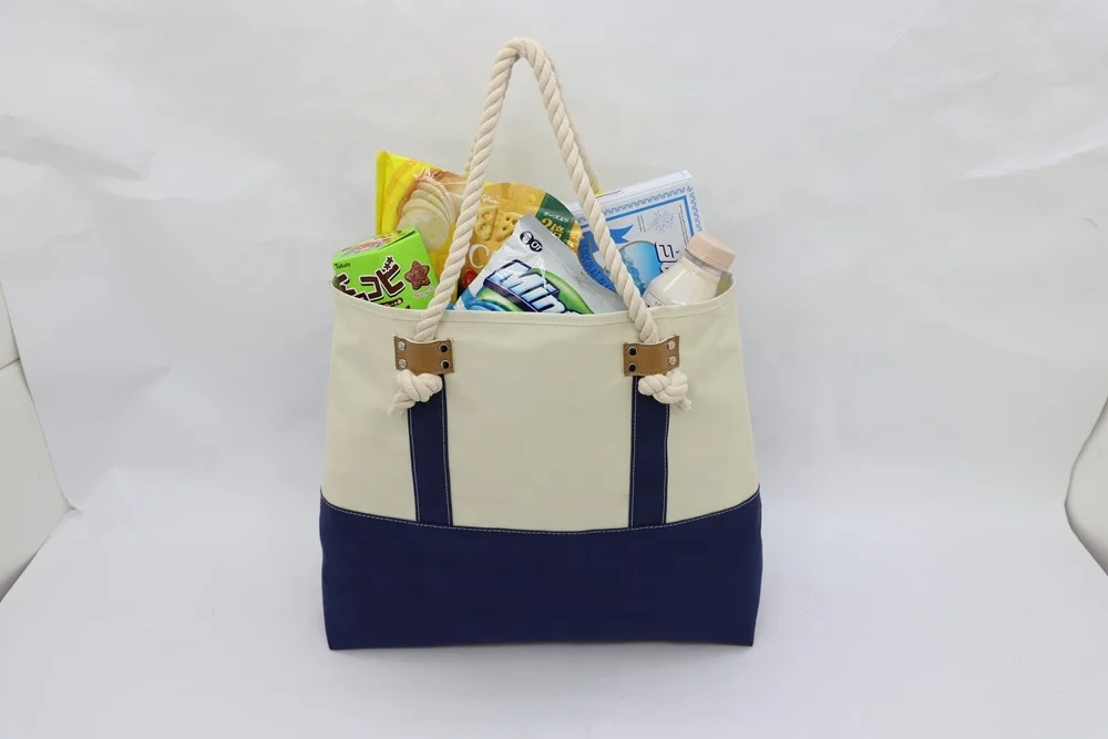 large capacity shopping bags with inside pocket, promotional shopping bags