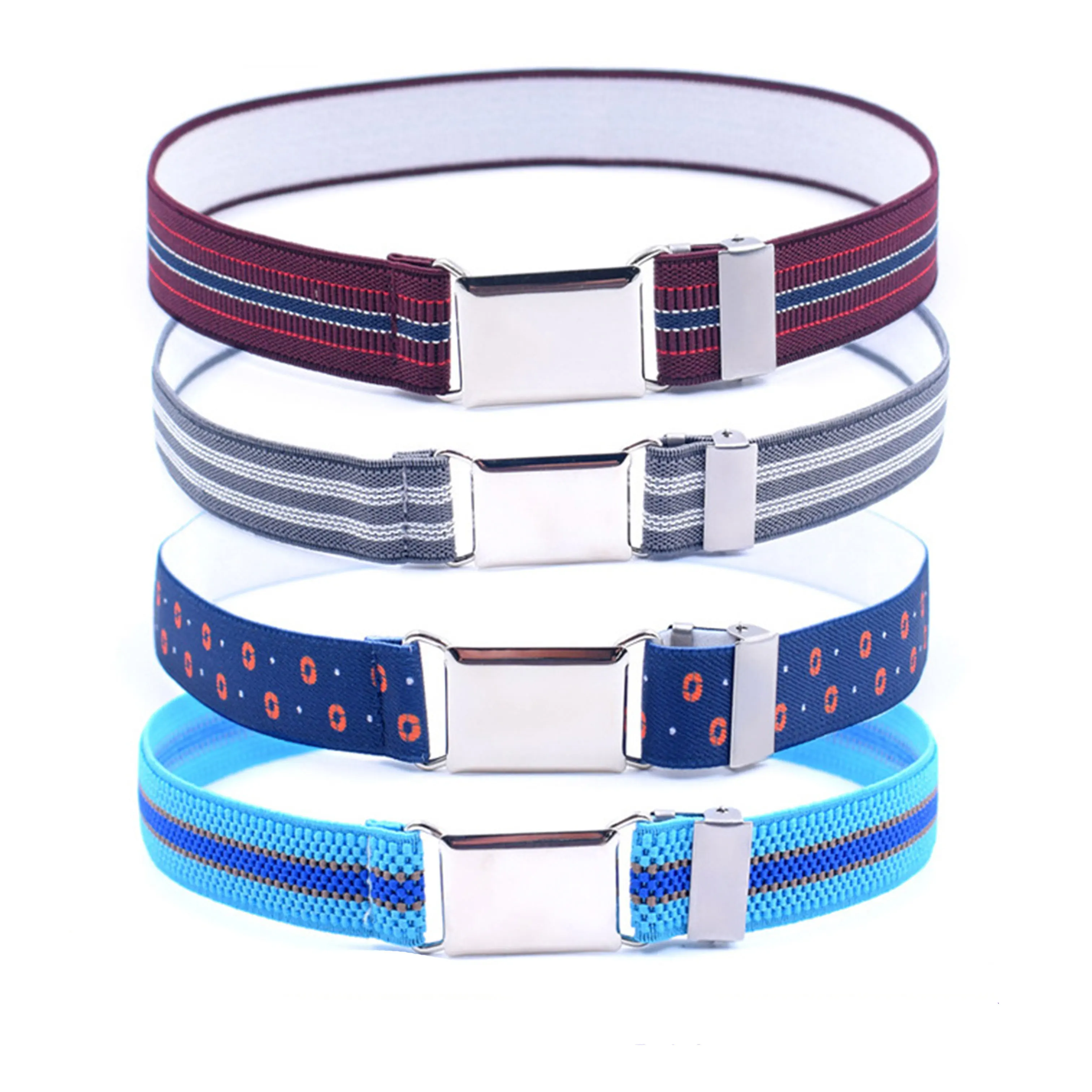 Kids Belt Elastic Stretch Adjustable Belt for Boys and Girls School Uniforms Boys Girls candy strip Belt