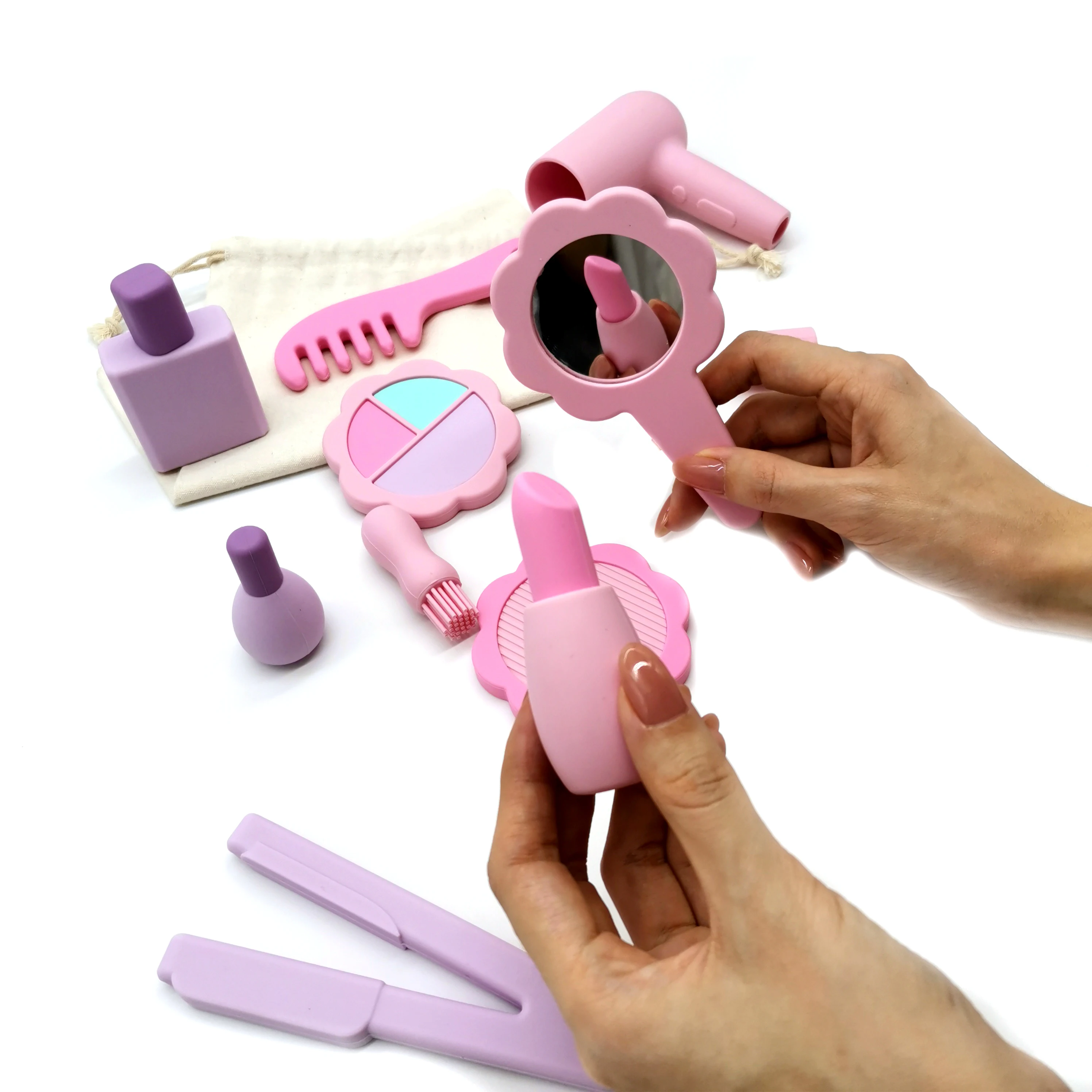 Хит продаж, набор силиконовых игрушек для макияжа, 12 шт.