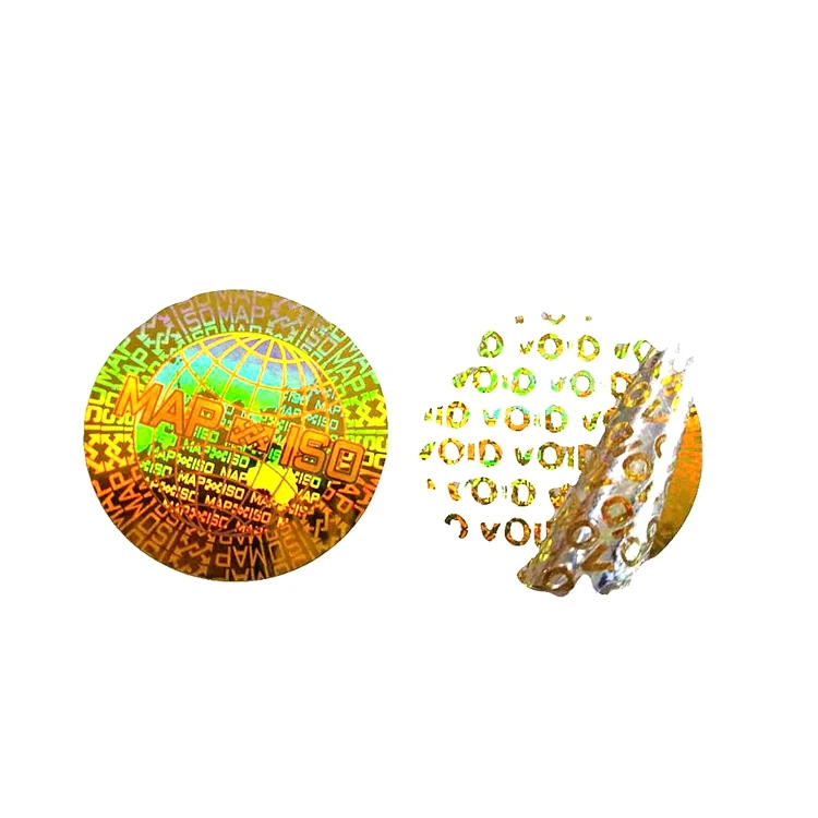 Custom warranty seal sticker tamper evident VOID security 3D hologram sticker printing