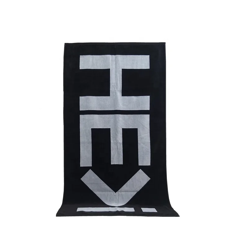 100% cotton printed beach towels velour custom design reactive   logo jacquard  beach towel