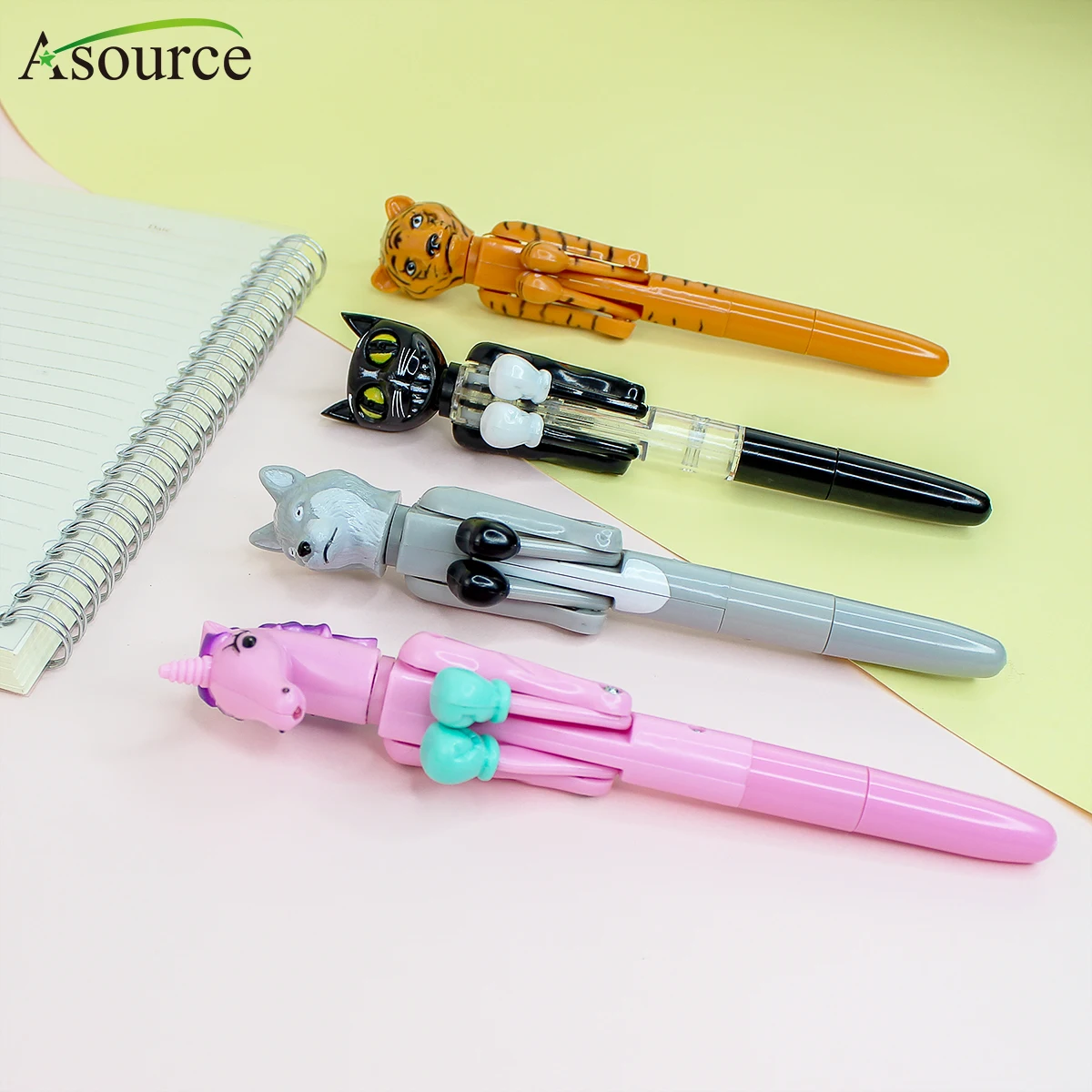 Popular Children Funny Pen Creative Design Plastic Boxing Pen