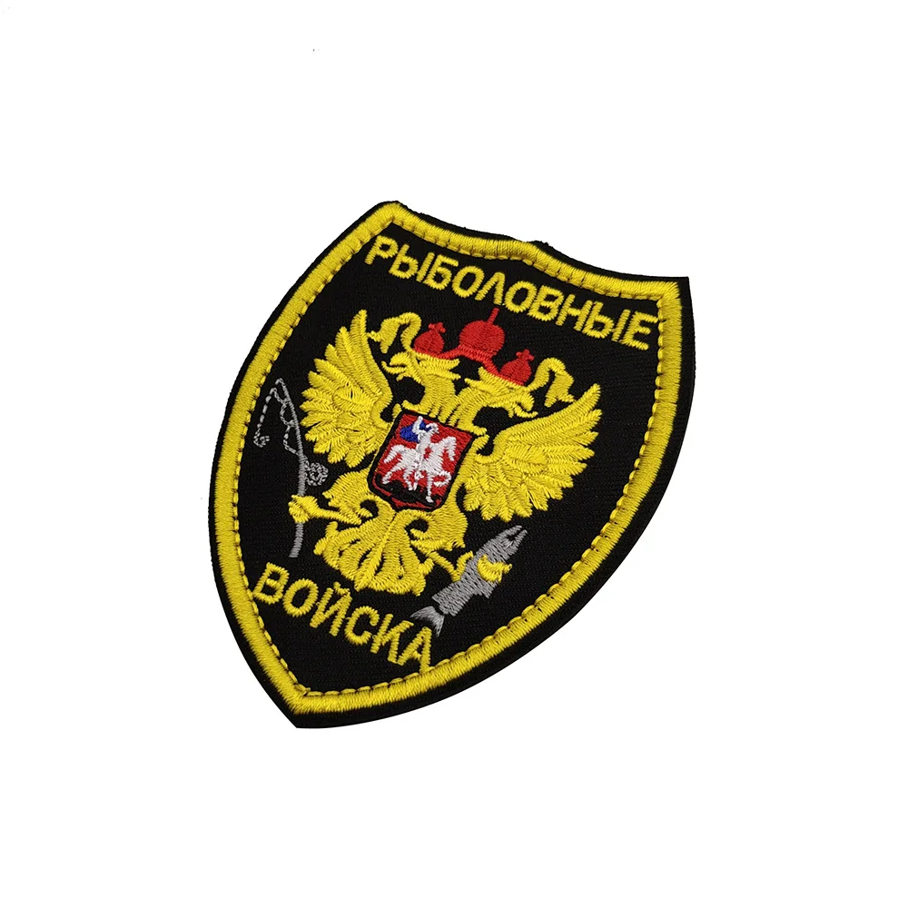 Высококачественный двухсторонний знак орла на заказ, нашивка с вышивкой, высокая плотность, Пользовательский логотип, тканевое украшение