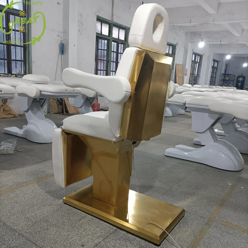 Modern with salon motor thai for beauty furniture electric facial spa table luxury black white elderly stone thermal massage bed