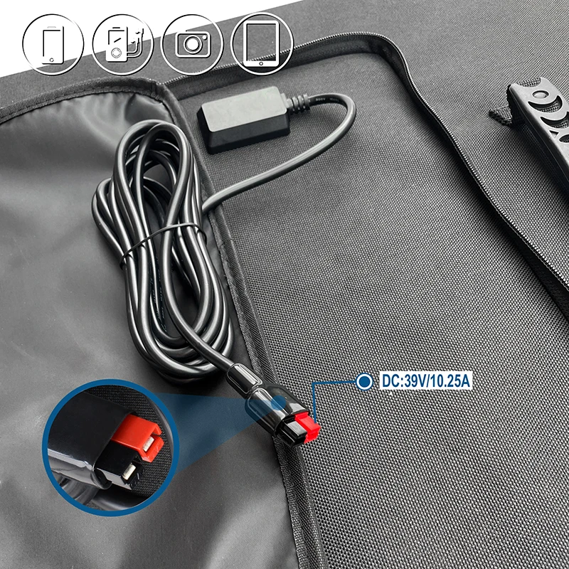 Монокристаллическая Гибкая портативная складная солнечная панель ETFE 400 Вт одеяло для улицы кемпинга