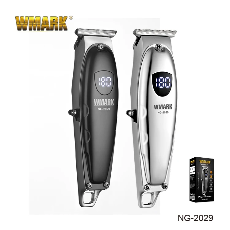 WMARK NG-2029 частный логотип парикмахера аккумуляторная Деталь триммер машинка для стрижки бороды и усов; И машинка для стрижки волос для мужчин
