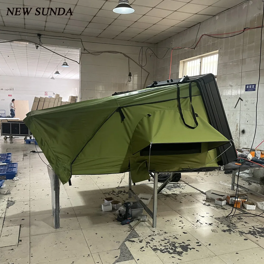 4x4 внедорожный пикап туристический первоклассный технологичный палатка на крыше для кемпинга с частной раздевалкой уличный Алюминиевый жесткий корпус с пристройкой