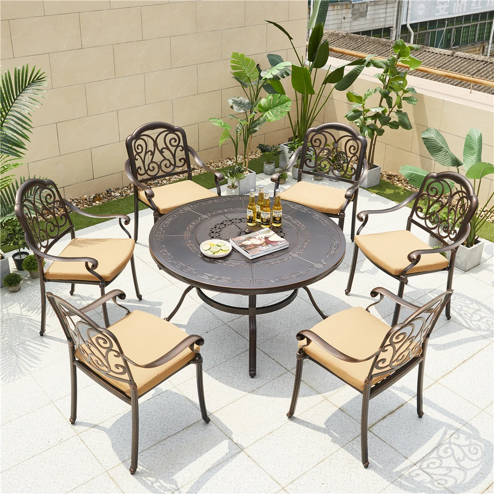 Multifunctional outdoor casual picnic Barbecue Aluminum Table Dew Barbecue table