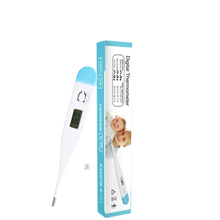 Electronic thermometer Digital wholesale household heat probe needle human underarm soft head baby oral