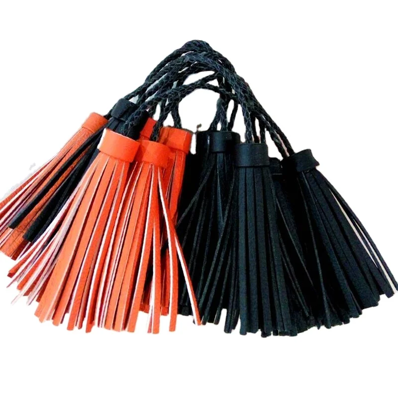 Colorful microfiber suede leather tassel fringe for handbag key chain and shoes
